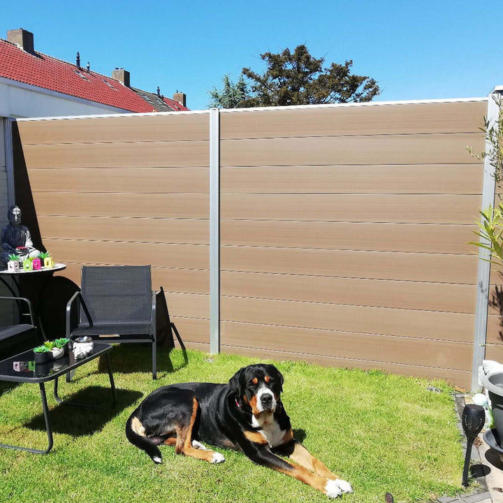 Modulair Tuinscherm Bruin - 180x180 cm (excl. tuinpalen)