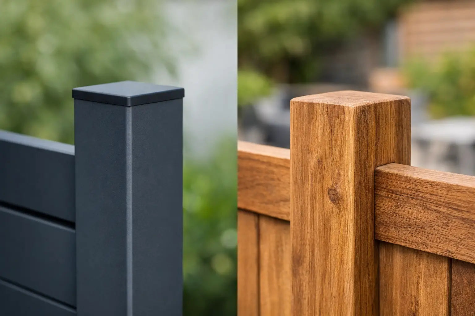 Aluminium palen versus hardhout: wat kiest u?