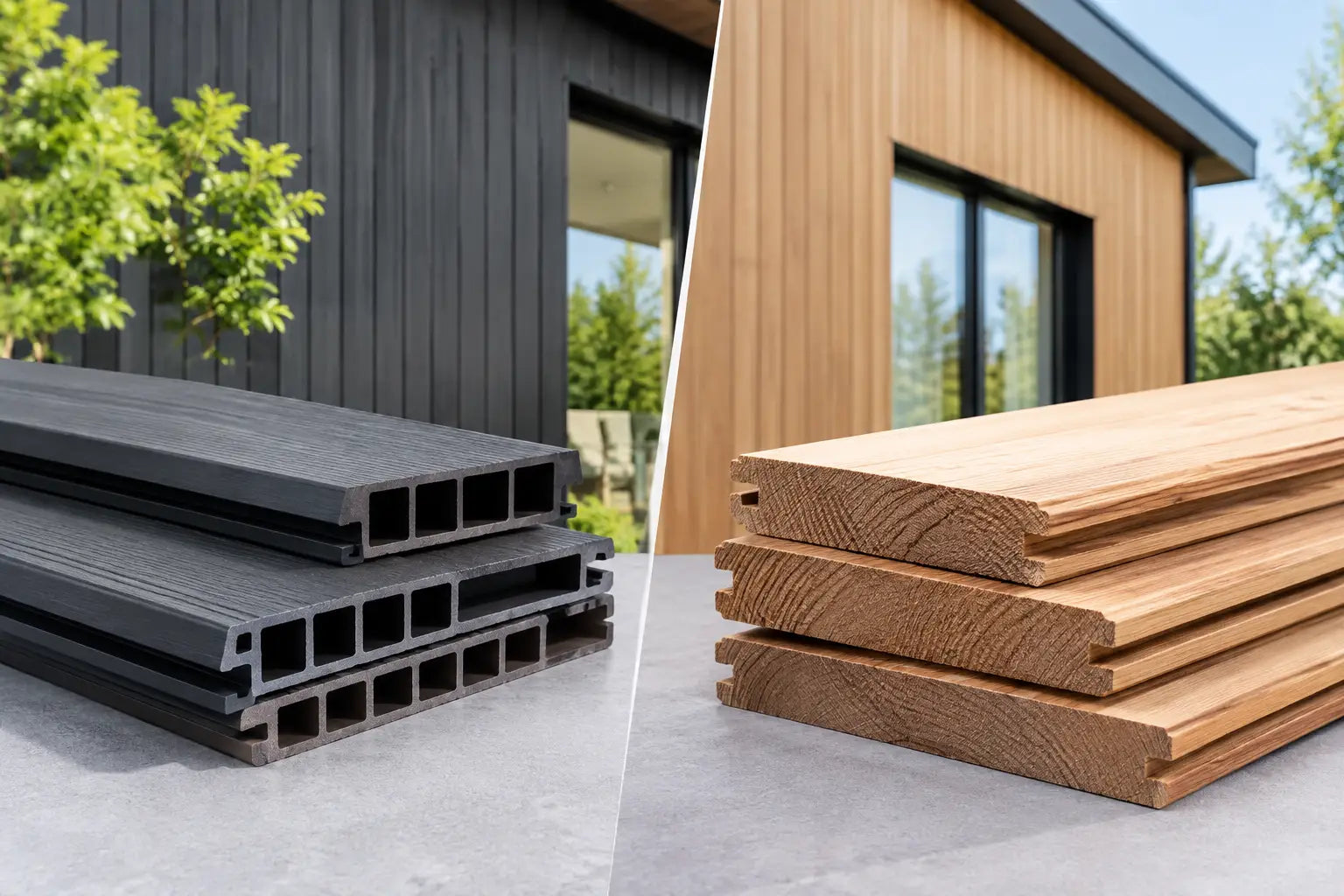 Composiet gevelprofielen versus hout vergelijken