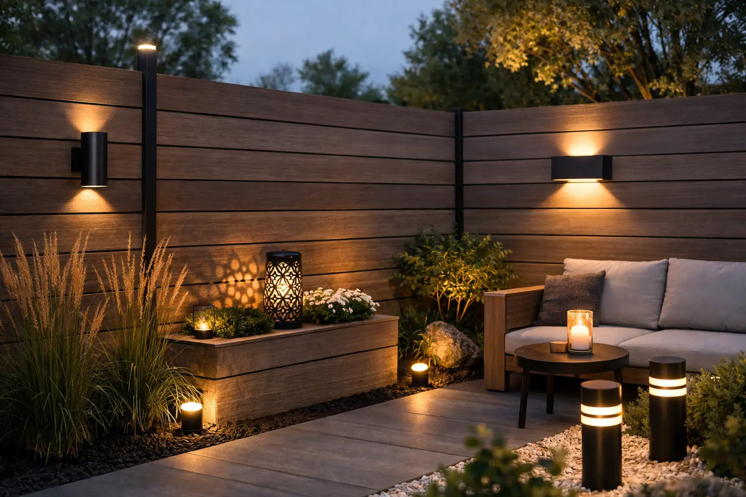 10 top schuttingverlichting ideeën voor uw tuin