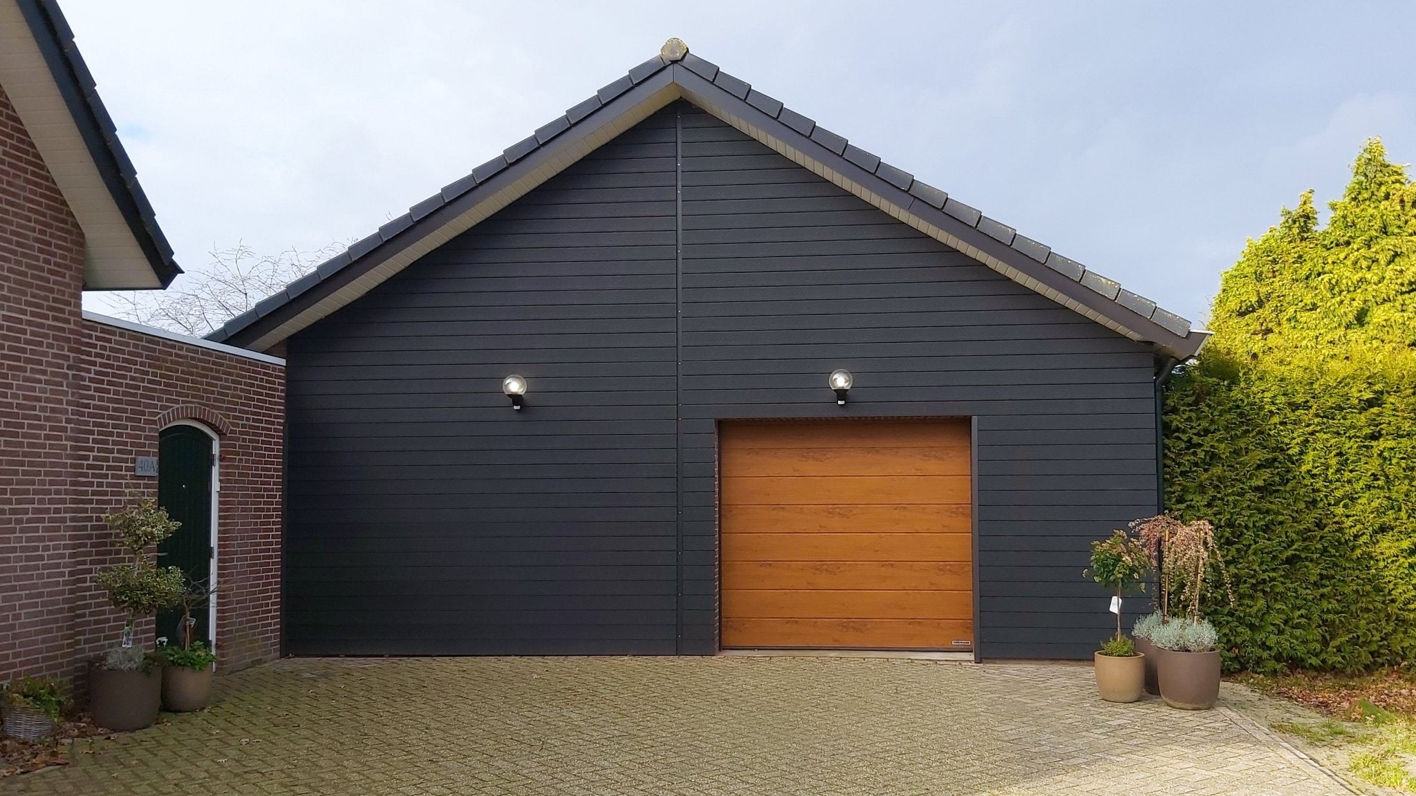 Rabatdeel Antraciet - 400x15.x2.1 cm