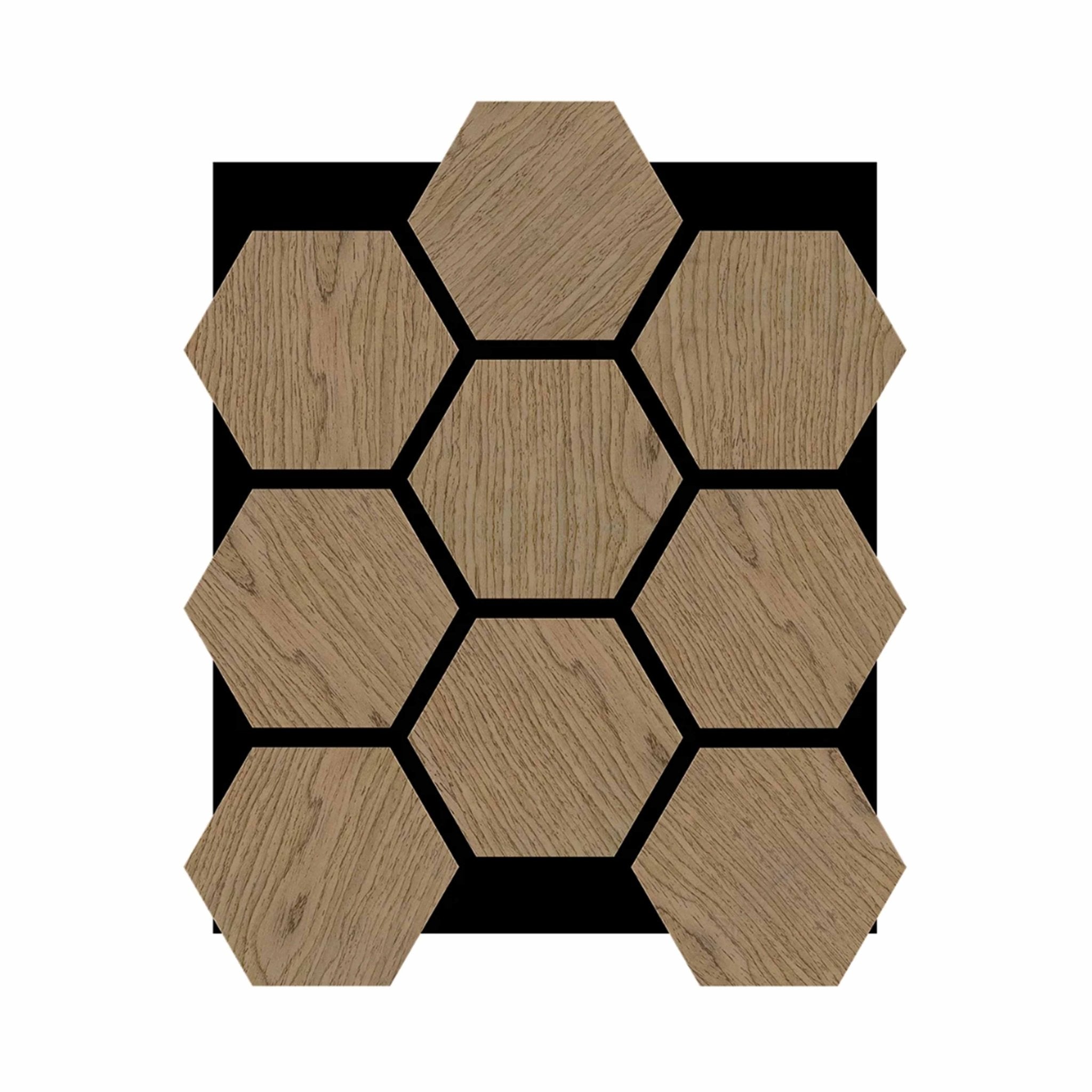 Akoestisch Hexagon Paneel Licht Eiken - 76,8x63cm