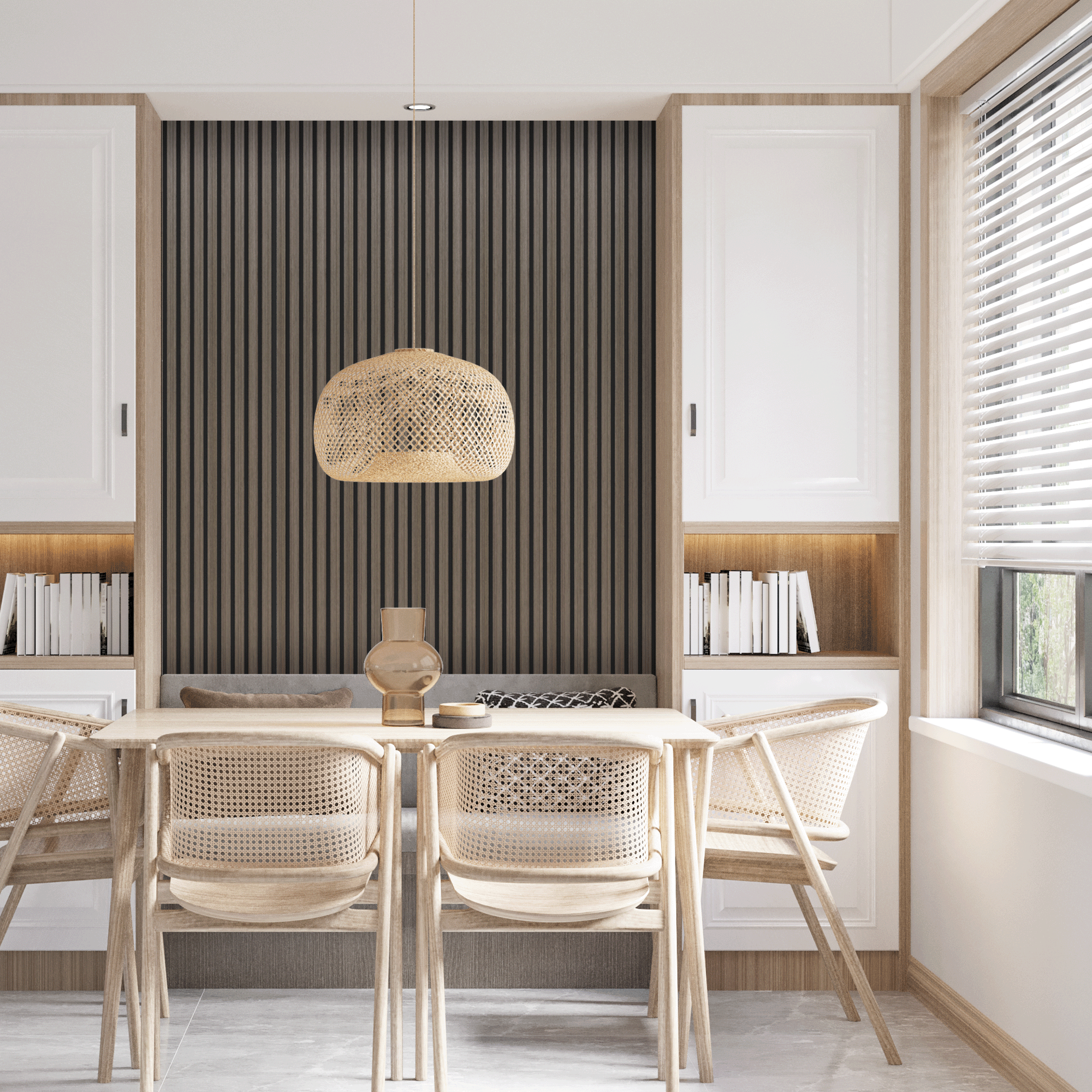 Akoestisch Wandpaneel Licht Eiken - 260x60cm