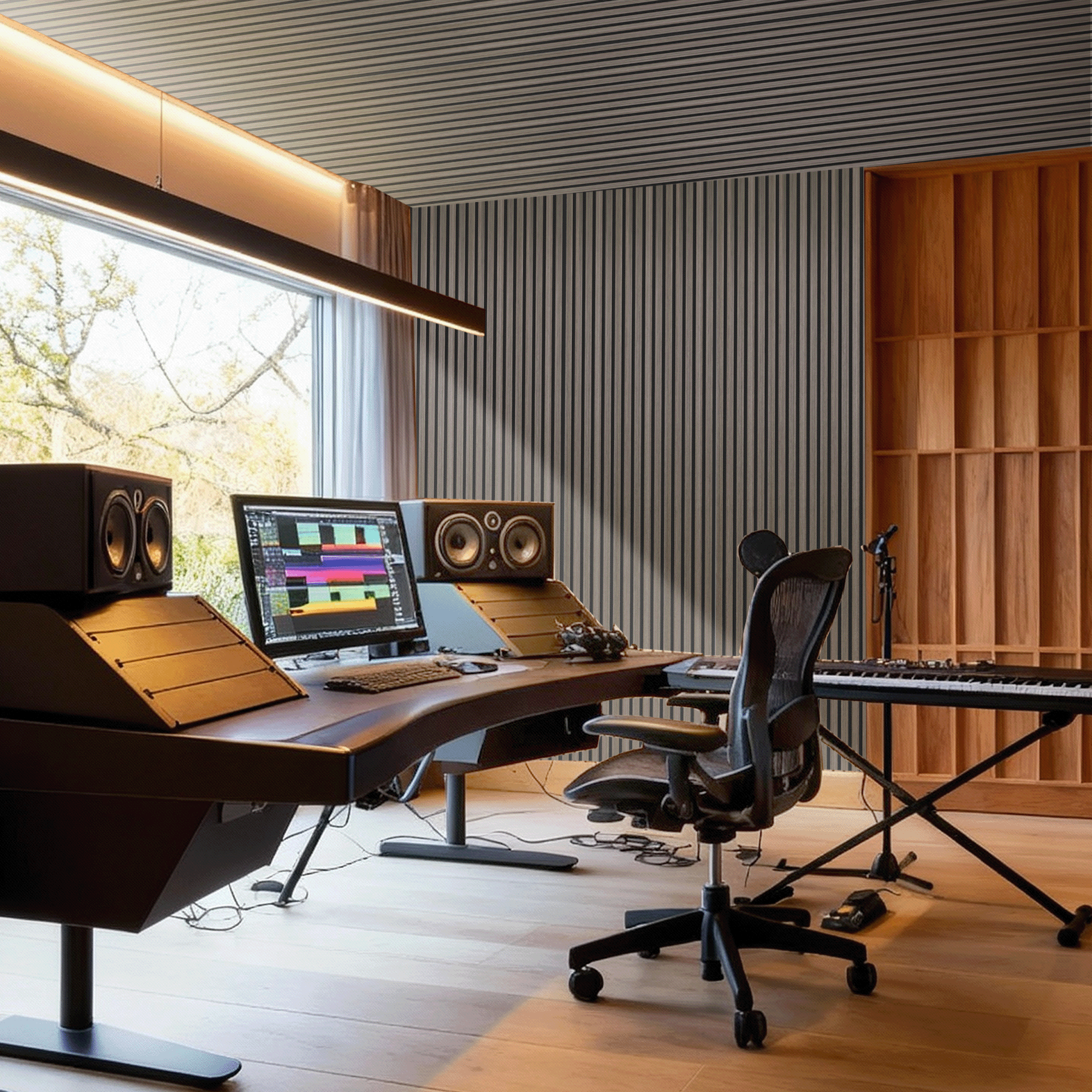 Akoestisch Wandpaneel Licht Eiken - 260x60cm