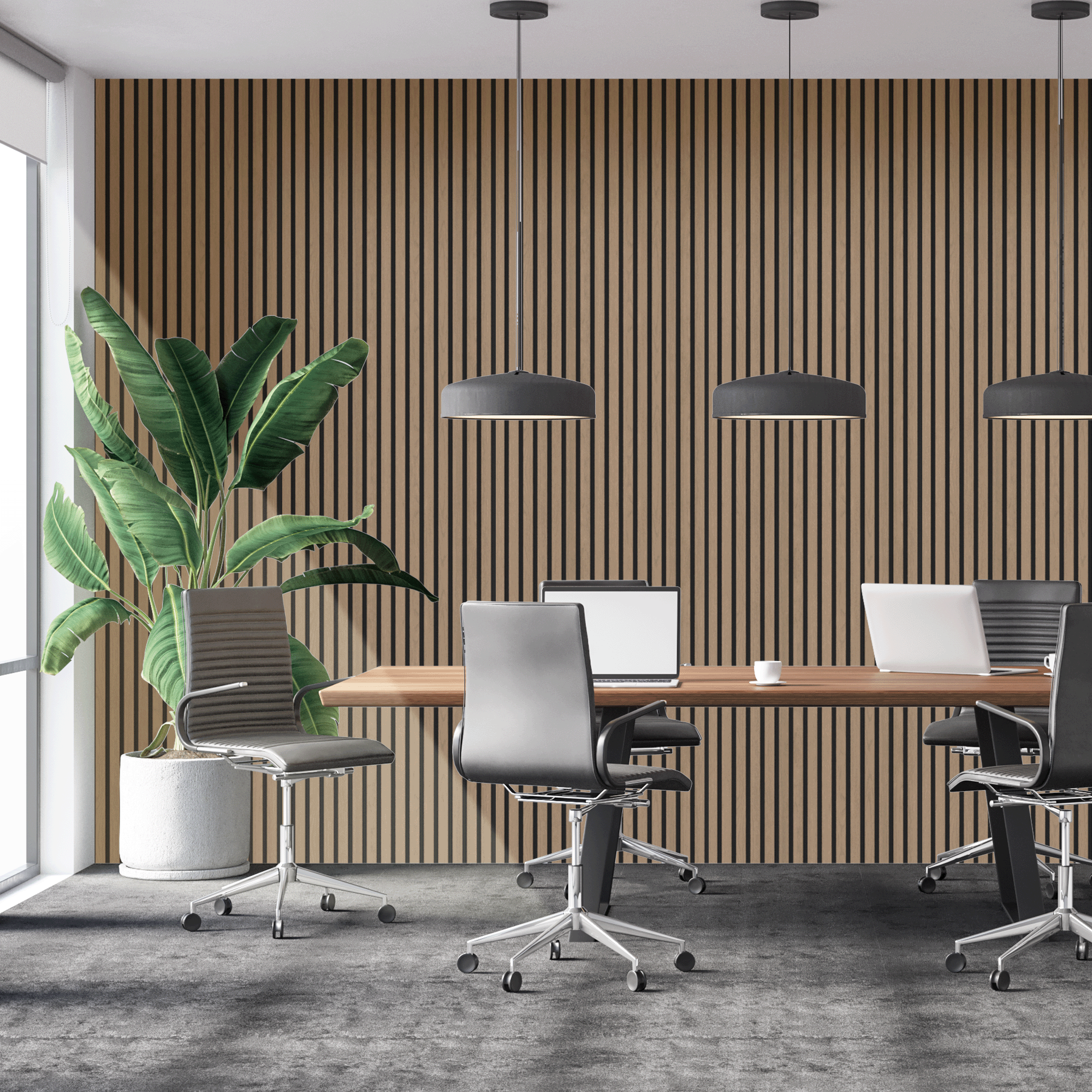 Akustisches Wandpaneel Walnuss - 260x60cm