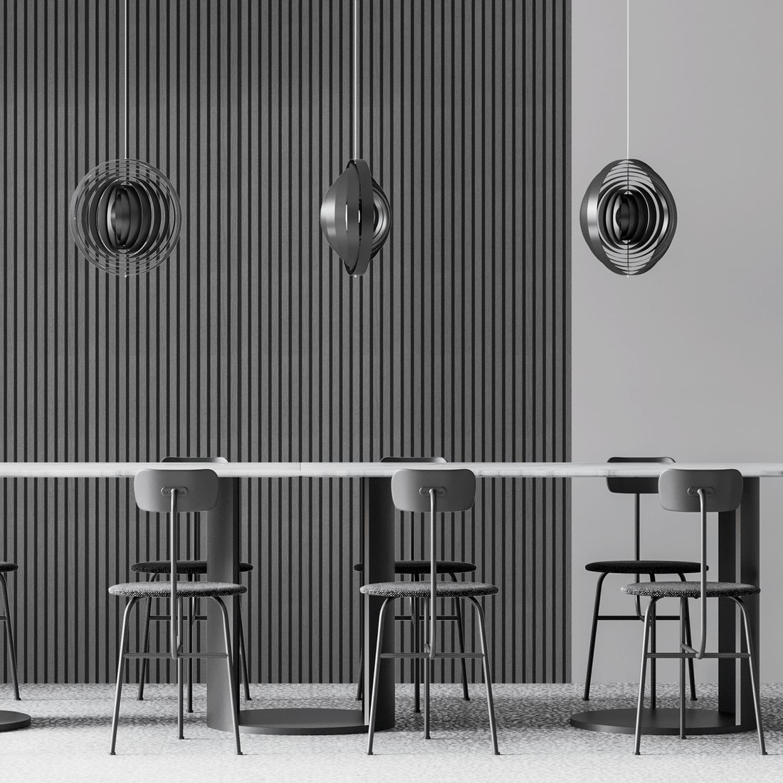 Akoestisch Wandpaneel Grijs Eiken - 260x60cm