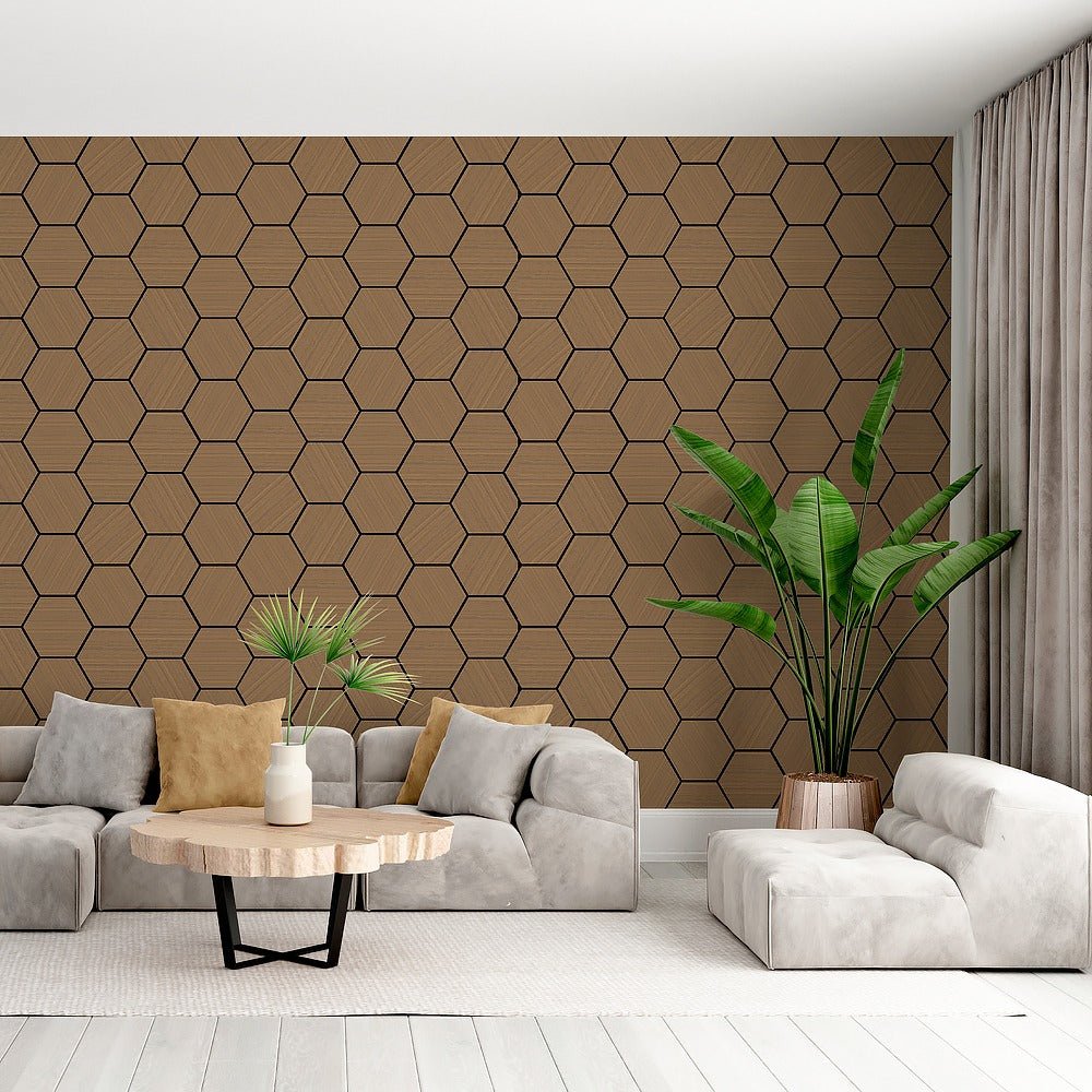 Akoestisch Hexagon Paneel Licht Eiken - 76,8x63cm
