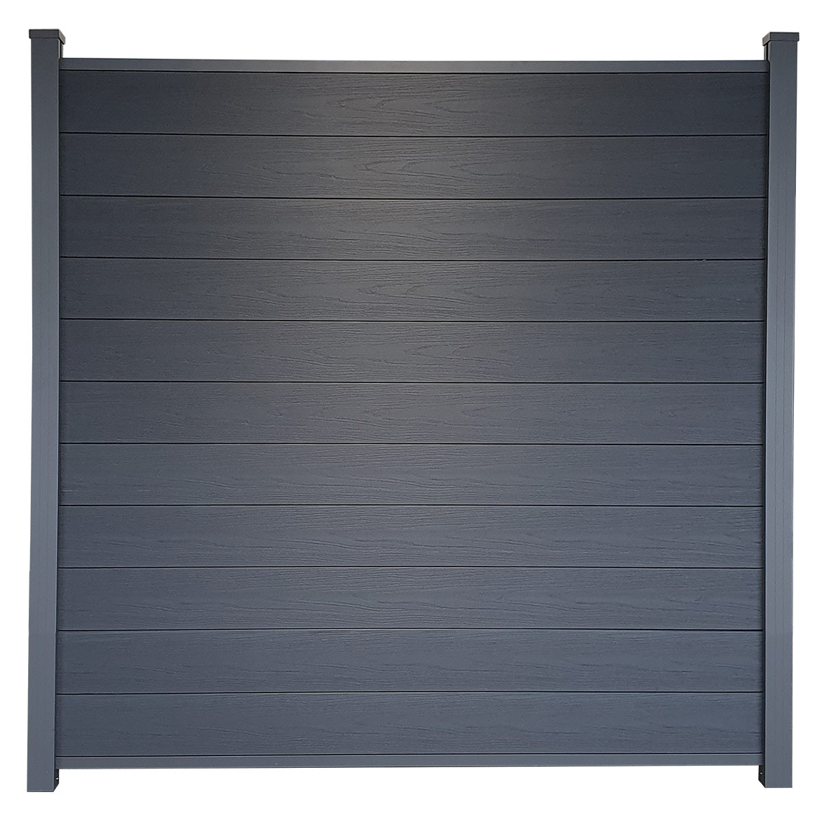 Composiet Schutting Houtnerf Zwart Eiken - Exclusive