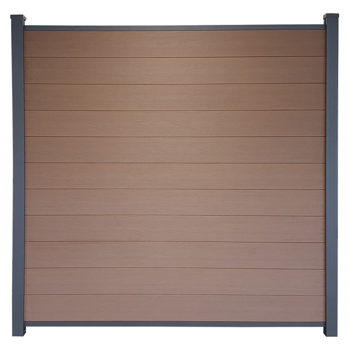 Composiet Schutting Houtnerf Eiken - Exclusive