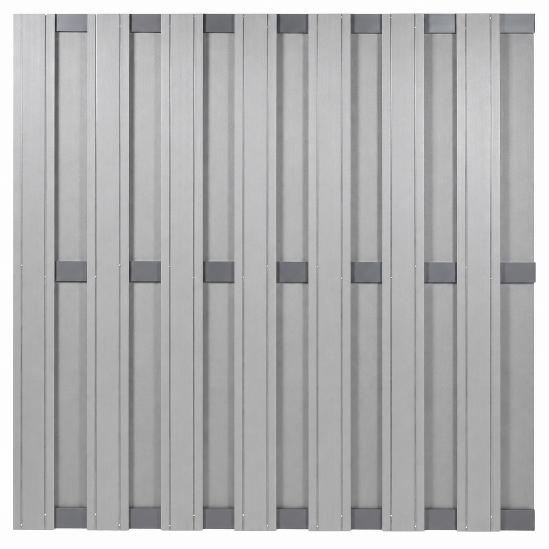 Composiet Schutting Grijs Topline 180x180 cm - Antraciet frame