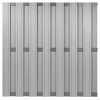 Composiet Schutting Grijs Topline 180x180 cm - Antraciet frame