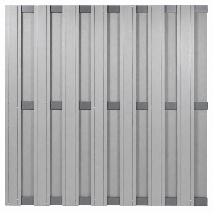Composiet Schutting Grijs Topline 180x180 cm - Antraciet frame