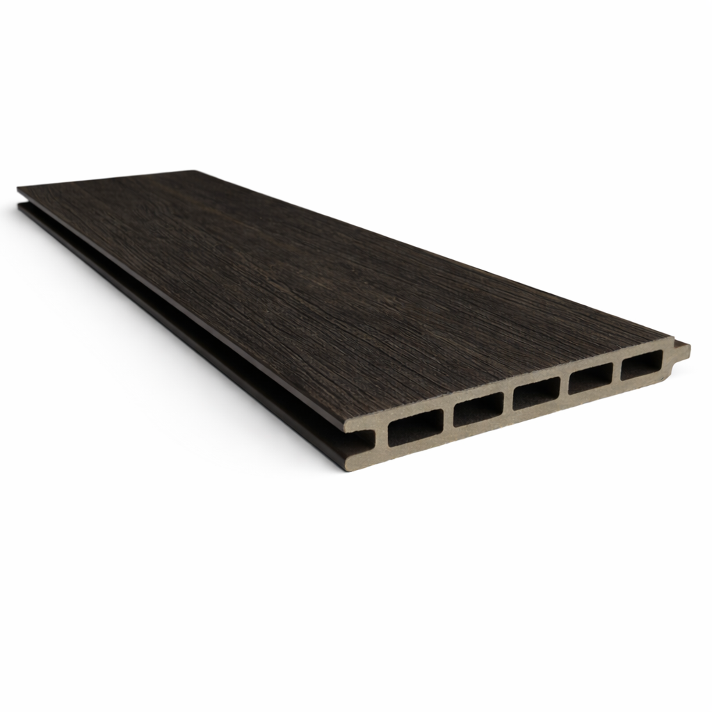 Composiet Schuttingplank Houtnerf Zwart Eiken