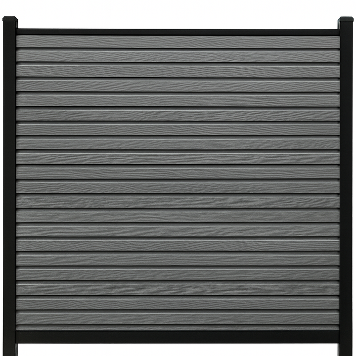 Composiet Schutting Rhombus Grijs Eiken - Exclusive