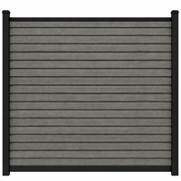 Composiet Schutting Rhombus Grijs Eiken - Exclusive (Tuinpalen niet inbegrepen)