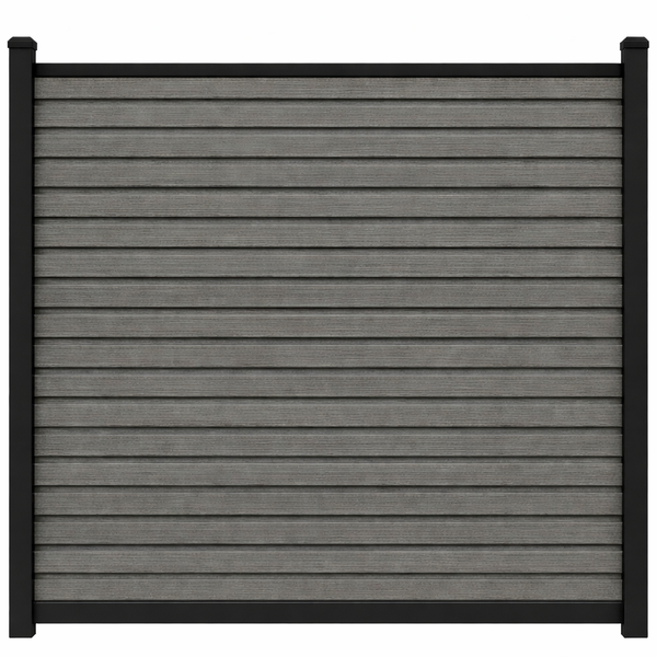Composiet Schutting Rhombus Grijs Eiken - Exclusive (Tuinpalen niet inbegrepen)