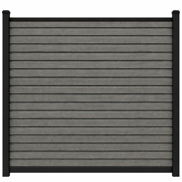 Composiet Schutting Rhombus Grijs Eiken - Exclusive