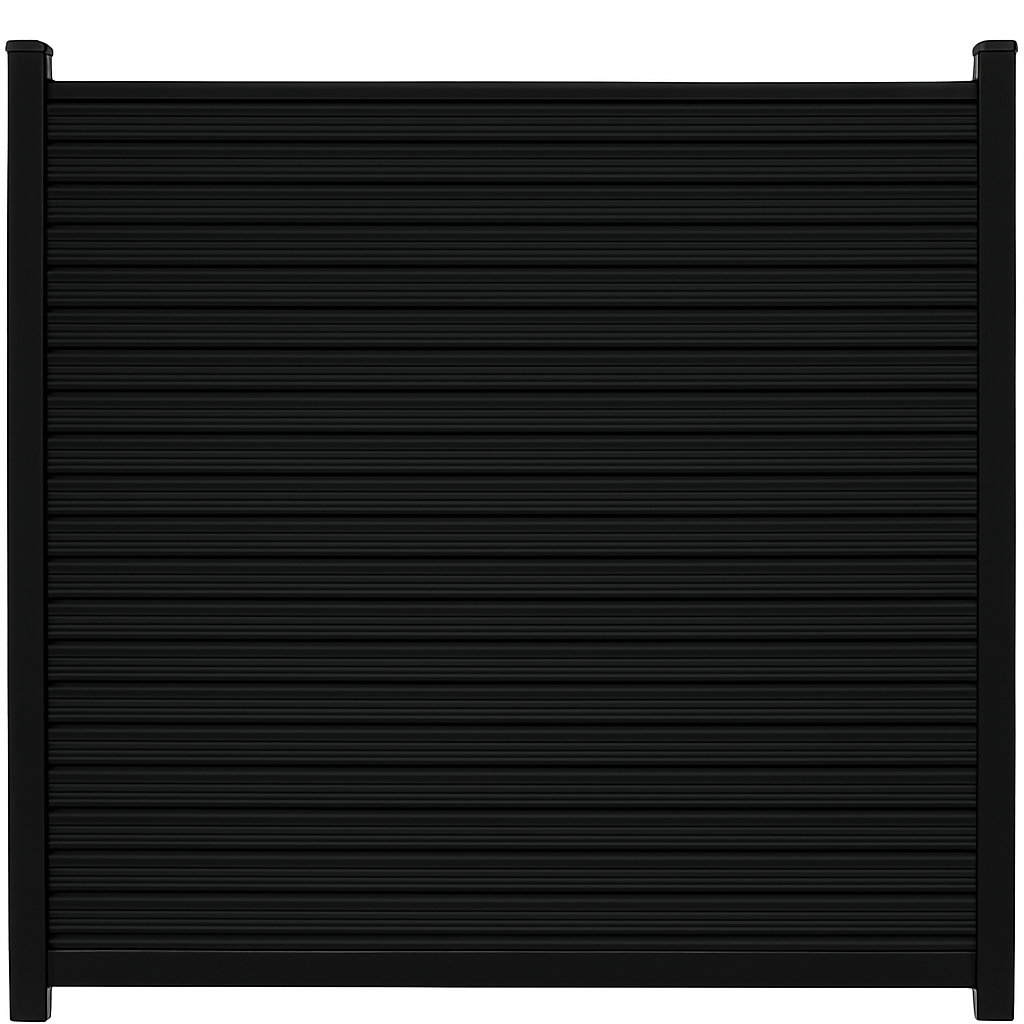 Composiet Schutting Rhombus Zwart Eiken - Exclusive