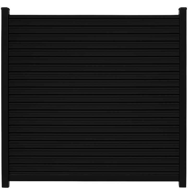 Composiet Schutting Rhombus Zwart Eiken - Exclusive