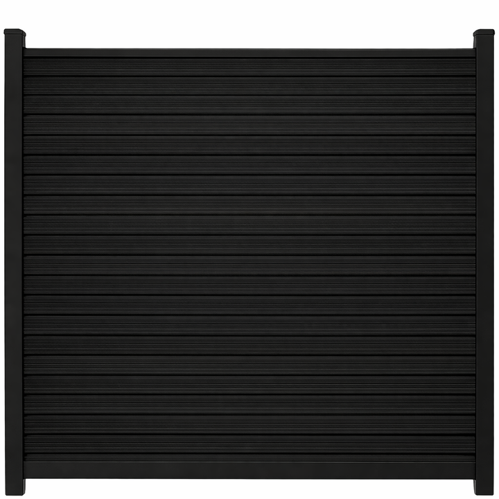 Composiet Schutting Rhombus Zwart Eiken - Exclusive