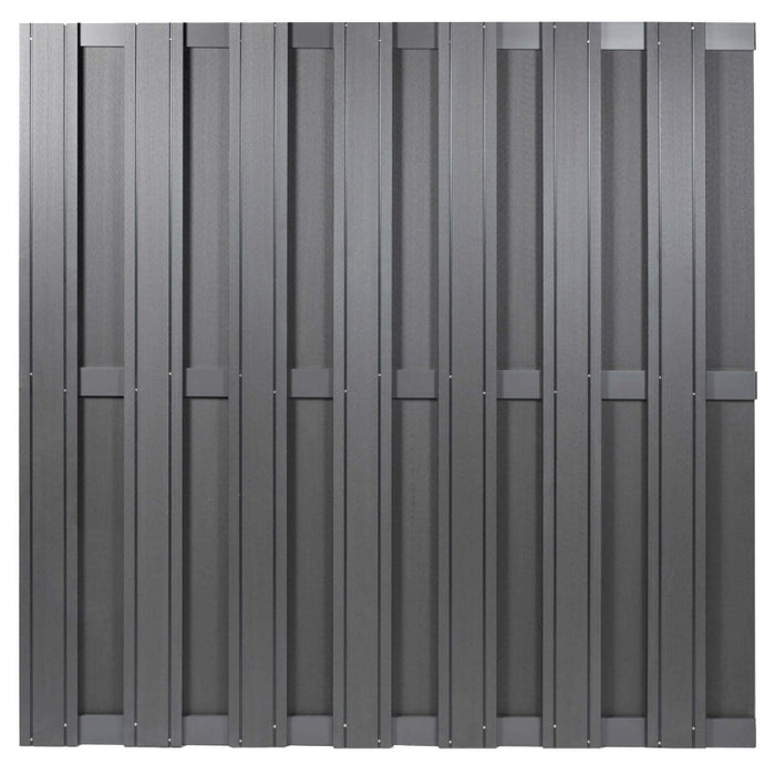 Composiet Schutting Antraciet Topline 180x180 cm - Antraciet frame