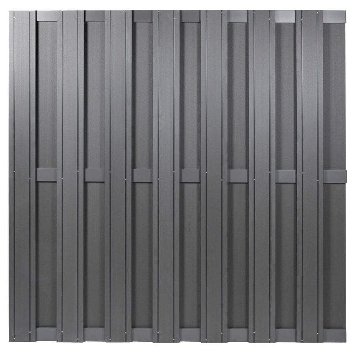 Composiet Schutting Antraciet Topline 180x180 cm - Antraciet frame
