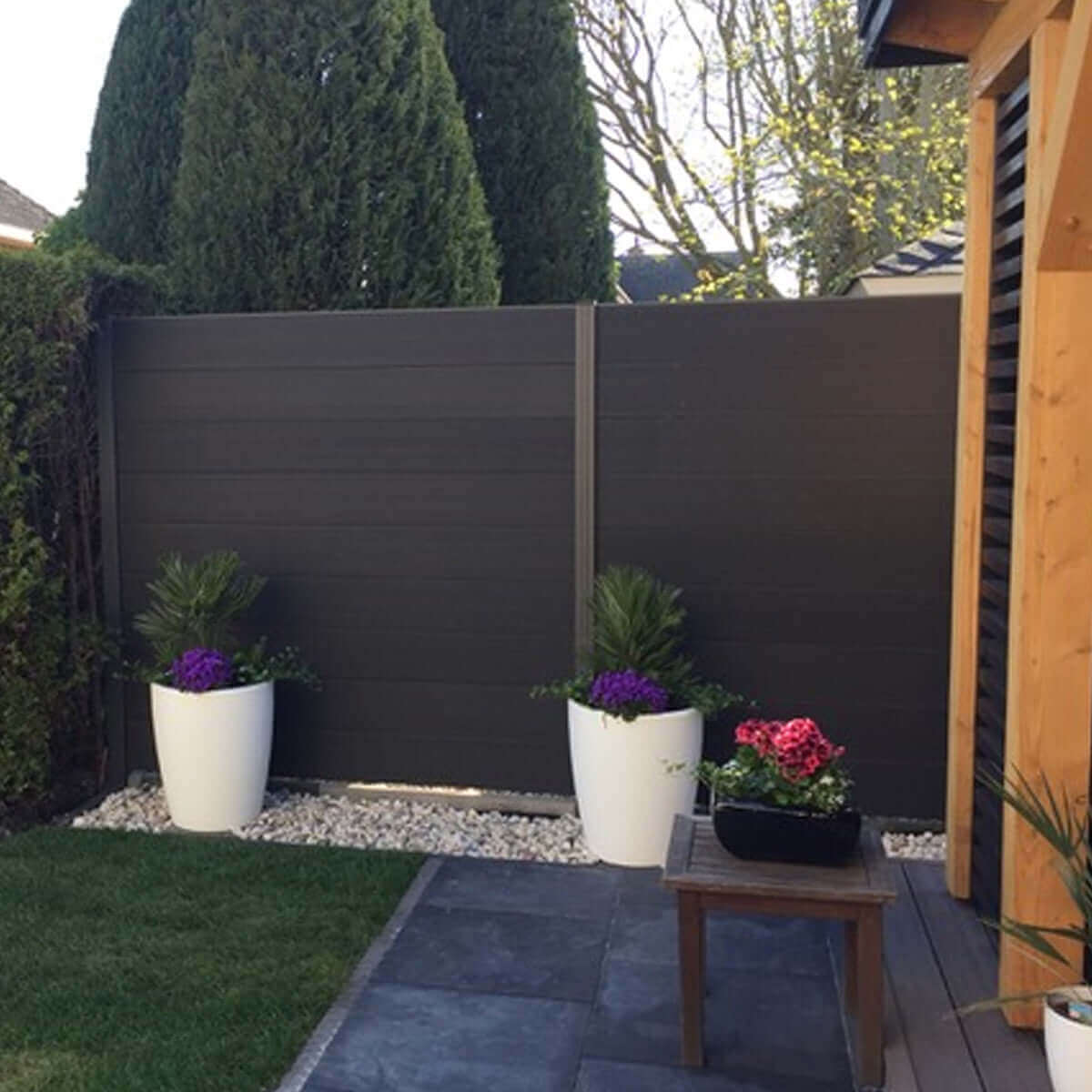 Modulair Tuinscherm Antraciet - 180x200 cm (excl. tuinpalen)