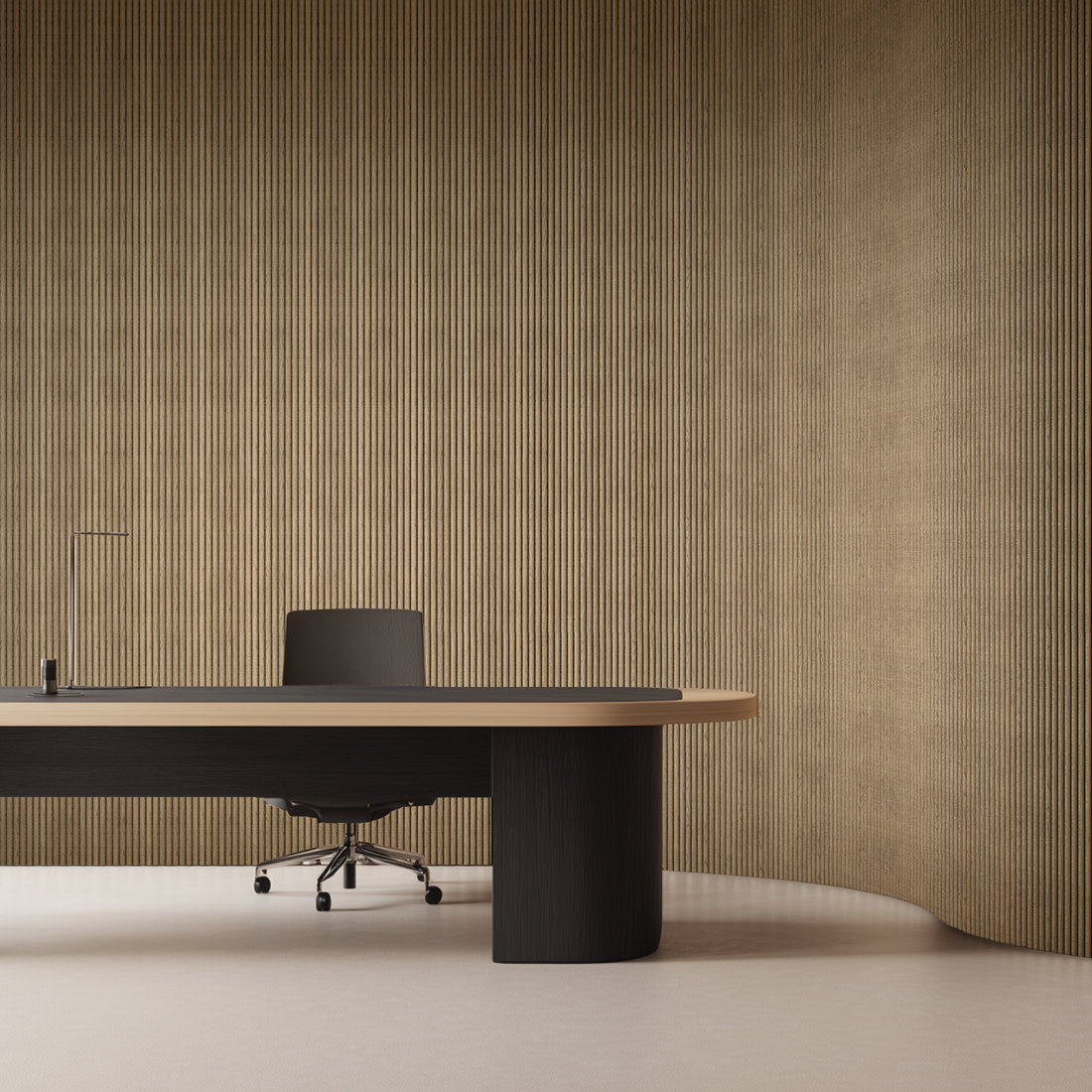 Acoustic Wall Panel White Oak - 260x60cm