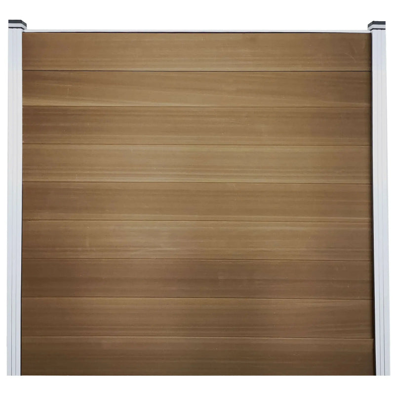 Modular Garden Screen Brown - 180x180 cm (excl. garden posts)