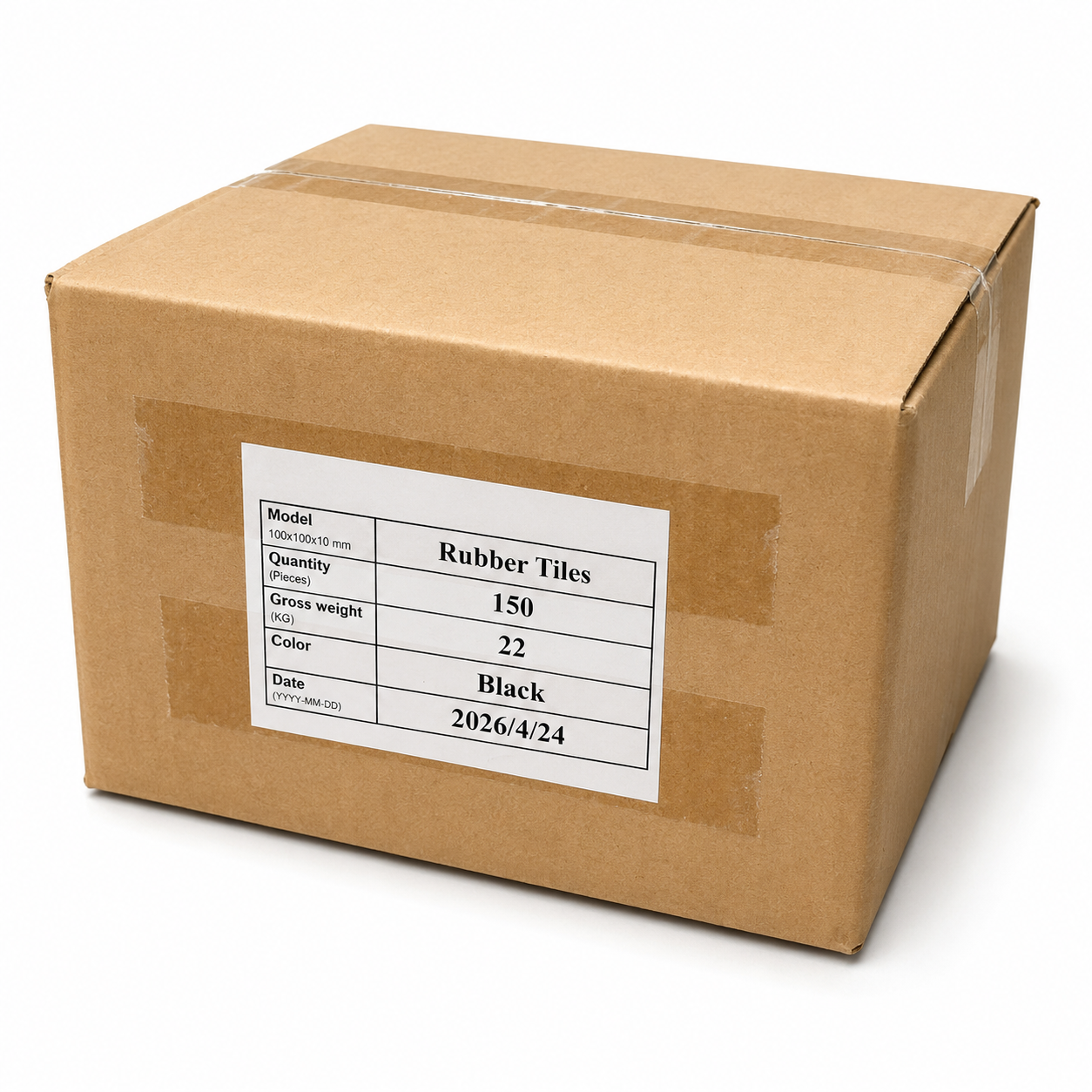 Rubber tegeldrager 10x10x1cm