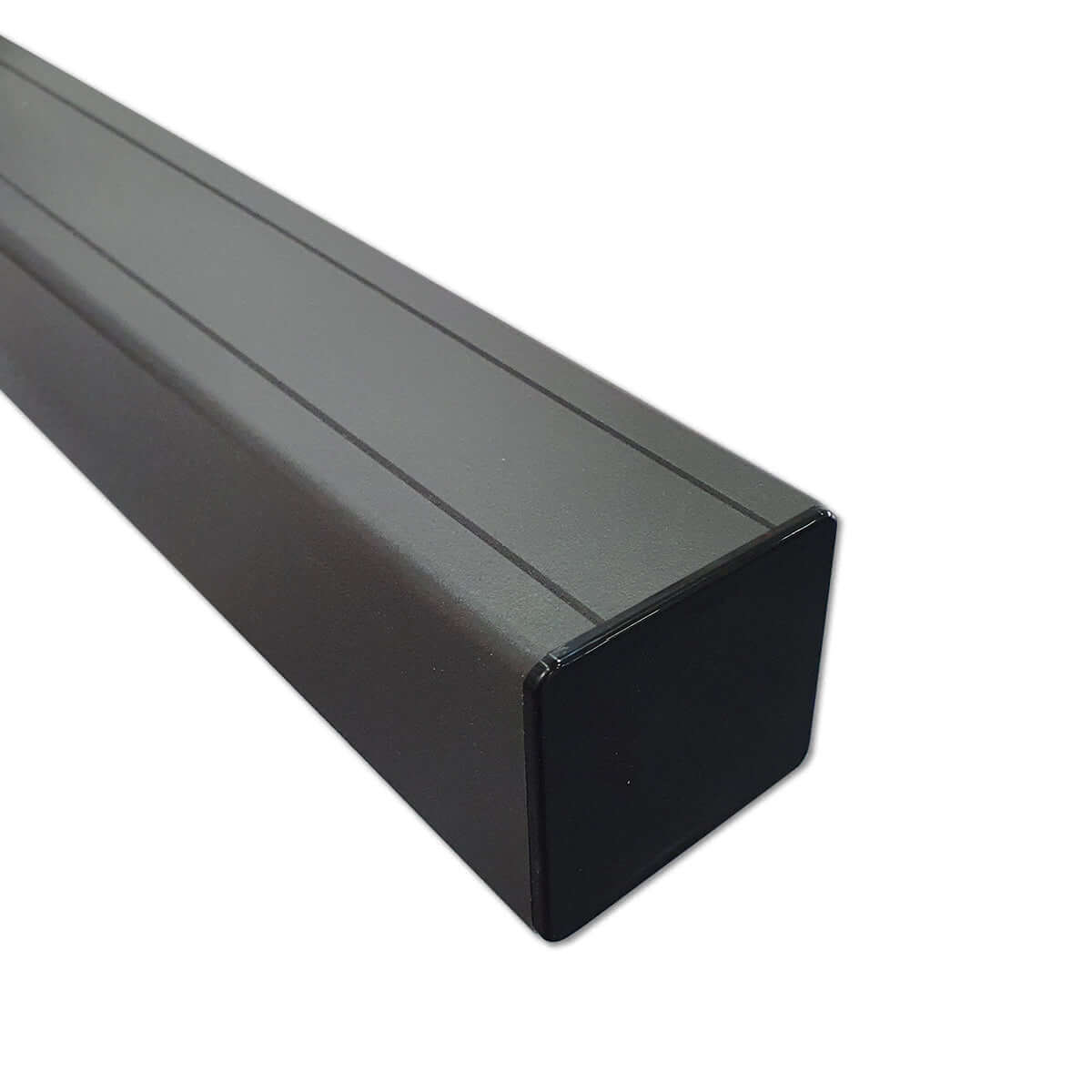 Tuinpaal antraciet 270 cm – Aluminium buitenzijde met houten kern voor stevige montage van tuinschermen