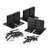 T-set ophangbeugels zwart – Complete bevestigingsset voor montage van wandpanelen of tuinschermen