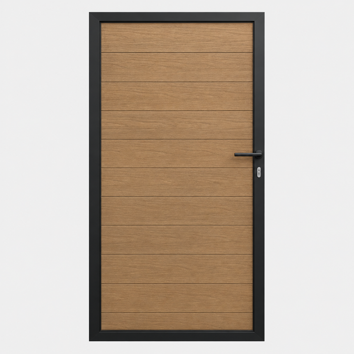 Composiet Tuindeur Houtnerf Eiken - Exclusive - 180x100cm