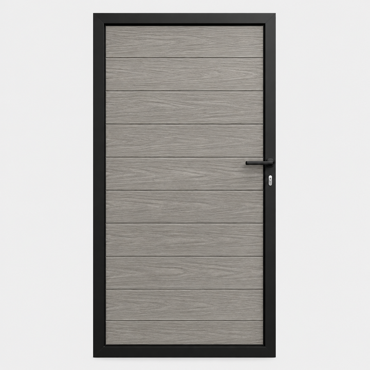 Composiet Tuindeur Houtnerf Grijs Eiken - Exclusive - 180x100cm