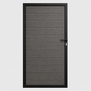 Composiet Tuindeur Houtnerf Zwart Eiken - Exclusive - 180x100cm