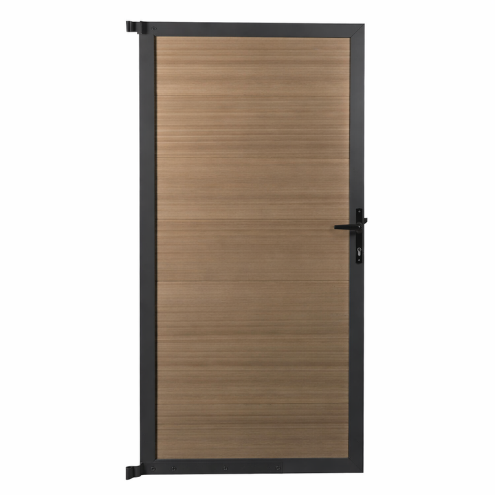 Modulair Tuindeur Bruin - 90x180 cm - incl. hang- en sluitwerk