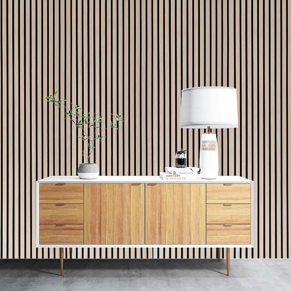 Akoestisch Wandpaneel Wit Eiken - 260x60cm