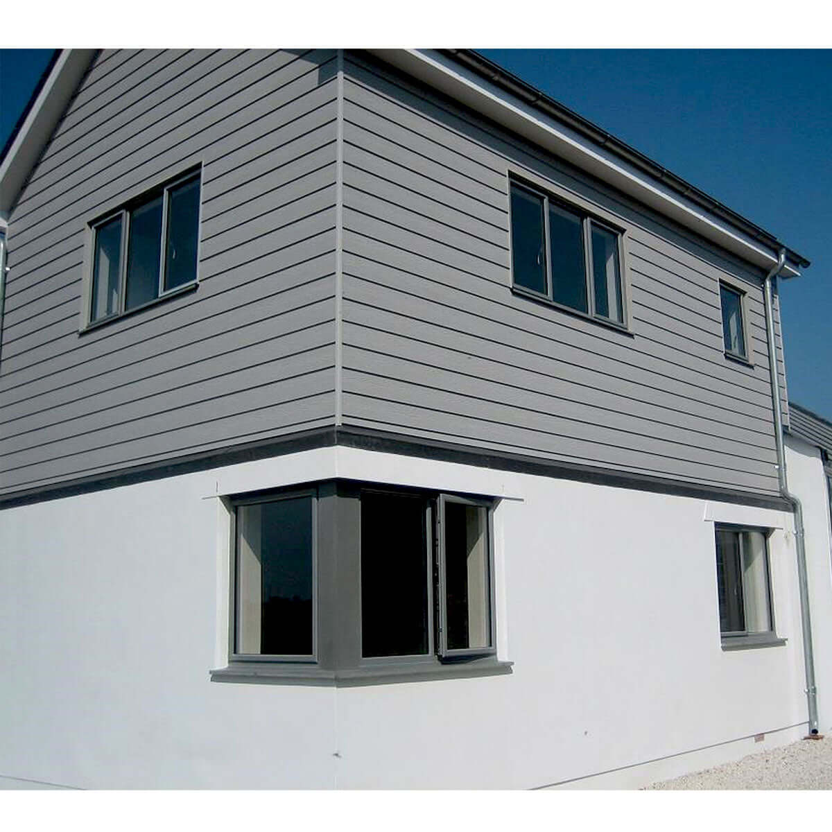 Rabatdeel Grijs - 220x15,6x2,1 cm