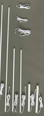 LED-verlichtingsstrips met aansluitkabels (foto leverancier)